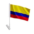 Miniatyrbild 1 av 3: Klistret flagga Colombia – 14 x 21 cm – Mjuk polyester – Lätt att klistra – 5 stycken – Pixelforma