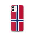 Miniatyrbild 1 av 2: Telefonfodral - PIXELFORMA - iPhone 12 - Flagga för Svalbard och Jan Mayen - Mjuk - Transparent