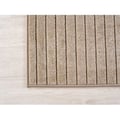 Miniatyrbild 2 av 4: Inomhus- och utomhusmatta för vardagsrum, sovrum, vinterträdgård, kort päls beige, hög-låg effekt, mjuk och tvättbar, lätt