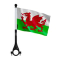 Miniatyrbild 1 av 3: Flagga Cykel Wales i Polyester – 14 x 21 cm – Cykelflagga – 5 stycken