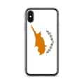 Miniatyrbild 1 av 2: Mobilskal – Cyperns flagga – Kompatibel med iPhone XS – Mjukt fodral – Slagbeständigt och stötsäkert - Silikon - Pixelforma