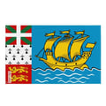 Miniatyrbild 1 av 3: Flagga för Saint-Pierre-et-Miquelon – 192 x 288 cm – Polyester – Söm i järn – Hållbar