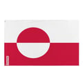 Miniatyrbild 1 av 3: Grönlands flagga – 64 x 96 cm – Hållbar polyester – 2 metallöglor – Inomhus / Utomhus – Pixelforma