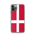Miniatyrbild 1 av 2: Mobilskal – Danmarks flagga – Kompatibel med iPhone 11 Pro – Mjuk skydd – Slitstark och stötresistent – Silikon – Pixelforma