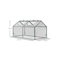 Miniatyrbillede 3 af 6: Serre - MUVOE - 120x60x60 cm - PVC - UV-beskyttelse - Rullevinduer