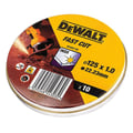 Miniatyrbillede 2 af 2: Skæreskiver til rustfrit stål - DEWALT - DT3507-QZ - Pakke med 10