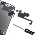 Miniatyrbild 3 av 4: Napp för närhetssensor till iPhone 16e med svart ljussensor