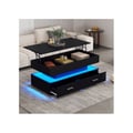Miniatyrbillede 1 af 6: Bordbasse - MUVOE - 100x50cm - LED-belysning - Bluetooth APP-kontrol - 2 skuffer