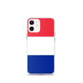 Miniatyrbild 1 av 2: Telefonfodral – Frankrikes flagga – Kompatibel med iPhone 12 mini – Mjukskal – Slitstark och Stötsäker - Silikon - Pixelforma
