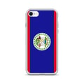 Miniatyrbild 1 av 2: Telefonfodral – Belize flagga – Kompatibel med iPhone 6 – Mjukt fodral – Slitstark och stötsäker – Silikon – Pixelforma