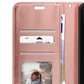 Miniatyrbild 2 av 5: Plånboksfodral - MAYAXESS - Galaxy A17 - Rosa - Avtagbar handrem - Ställfunktion