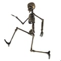 Miniatyrbild 3 av 3: Ledad Skelett - LILLA CLOWNEN - 23569 - 40 cm - Åldrad Brons Effekt - Halloween Dekoration