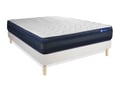 Miniatyrbild 3 av 6: Sängset Matelas Sommier 150x190 cm - Actilatex Tech - Vit Sängram