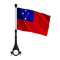 Miniatyrbild 1 av 3: Samoa Cykelflagga i Polyester – 14 x 21 cm – Cykelflagga – 5 stycken