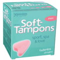 Miniatyrbild 1 av 3: Menstruationsprodukter - JoyDivision - Mjuka tamponger mini - Förpackning med 3 - Hypoallergeniska - Medium flöde