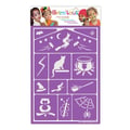 Miniatyrbild 2 av 2: Sminkstencil - Magic - 12 stenciler - Självhäftande - Återanvändbar - Tvättbar
