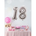 Miniatyrbild 5 av 5: Aluminiumballong silverfärgad siffra 85 cm - Siffra 4