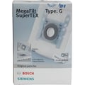 Miniatyrbild 1 av 3: Säck för dammsugare typ G - Bosch - MEGAfilt SuperTEX - 4 säckar + 1 mikrofilt - Hygienisk stängning