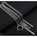 Miniatyrbild 3 av 4: Halsband - 1MDA00 - Sterling Silver - Längd 76 cm - Cirkel 1,4 cm - Stång 3 cm