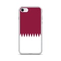 Miniatyrbild 1 av 2: Telefonfodral – Qatarflagga – Kompatibel med iPhone SE – Mjuk fodral – Stöttålig och chokresistent - Silikon - Pixelforma