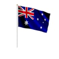 Miniatyrbild 1 av 3: Mini-Flaggor – Australien – 14 x 21 cm – Att Hålla i Handen – Polyester - 50 stycken – Pixelforma