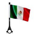 Miniatyrbild 1 av 3: Cykelflagga Mexiko i Polyester – 14 x 21 cm – Cykling Flagga – 5 stycken