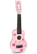 Miniatyrbild 3 av 3: VILAC - Barngitarr med blommotiv - trä