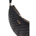 Miniatyrbild 3 av 3: GUESS Svart axelväska för kvinnor - Melisandra Top Zip Shoulder Bag 309955