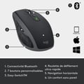 Miniatyrbild 6 av 6: Trådlös mus - LOGITECH - MX Anywhere 2S - Svart