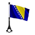 Miniatyrbild 1 av 3: Bosnien-Hercegovina Cykelflagga i Polyester – 14 x 21 cm – Cykelflagga – 10 stycken