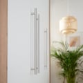 Miniatyrbild 3 av 6: Baby Wardrobe 3 Swing Doors ROBA - Malo - Storage Furniture with Hanging Rail and 8 Compartments - White - Light Oak Decor