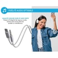 Miniatyrbild 3 av 4: USB-C Ljudkabel - FORCE POWER - 1,2m - Förstärkt Vävd Nylon - Klar Ljud - 3,5mm Jack