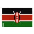 Miniatyrbild 1 av 3: Kenyas flagga – 60 x 90 cm – Hållbar Polyester – 2 Metalöglor – Inomhus / Utomhus – Pixelforma
