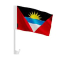 Miniatyrbild 1 av 2: Flagga Bil Antigua och Barbuda – 14 x 21 cm – Polyestertyg – Fäste på Fönster – 20 stycken – Pixelforma