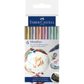 Miniatyrbild 1 av 2: 6 Faber-Castell multimedia metallic färgmarkörer