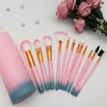 Miniatyrbild 1 av 2: Makeup Brushes Kit - Skönhet - 12 delar - Gradient Pink - Plasthandtag - Nylonhår