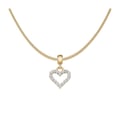 Miniatyrbild 1 av 2: Hjärtp pendant i förgyllning med klara kristaller Charms DW00400432