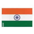Miniatyrbild 1 av 3: Indiens flagga – 96 x 144 cm – Hållbar Polyester – 2 Metallöglor – Inomhus / Utomhus – Pixelforma