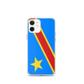 Miniatyrbild 1 av 2: Telefonskal - PIXELFORMA - iPhone 12 mini - Flagga RDC - Transparent plast - TPU