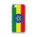 Miniatyrbild 1 av 2: Mobilskal – Etiopiens Flagga – Kompatibel med iPhone 8 – Mjukt Fodral – Slitstarkt och Stötsäkert – Silikon – Pixelforma