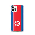 Miniatyrbild 1 av 2: Mobilskydd - PIXELFORMA - iPhone 12 Pro - Mjuk - Transparent - Flagga Nordkorea