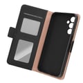 Miniatyrbild 4 av 6: Plånboksfodral - Samsung - Galaxy A25 5G - Svart - Spegel Inkluderad - Videostöd