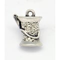 Miniatyrbild 1 av 2: MégaCréa - Metallberlock Spole av silvertråd (10 stycken)