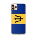 Miniatyrbild 1 av 2: Mobilskal – Barbados flagga – Kompatibel med iPhone 11 Pro Max – Svalt fodral – Stötsäkert och slitstarkt – Silikon – Pixelforma