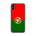 Miniatyrbild 1 av 2: Mobilskal – Portugals flagga – Kompatibel med iPhone X – Mjuk fodral – Tålig och stötsäker - Silikon - Pixelforma