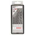 Miniatyrbild 2 av 2: Set med 5 betongborrar med cylindriskt skaft Robust Line Silver Percussion Ø4/5/6/8/10mm längd 75/85/100/120/120mm BOSCH 26070
