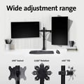 Miniatyrbillede 2 af 6: Skærmstøtte - Kensington - Udtrækkelig Arm til 2 Skærme - SmartFit Justering - Ergonomisk - Hvid