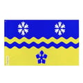 Miniatyrbild 1 av 3: Flagga Prince George – 160 x 240 cm – Hållbar Polyester – 2 Metall Öljettor – Inomhus / Utomhus – Pixelforma