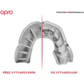 Miniatyrbild 3 av 3: OPRO SILVER, svart/röd