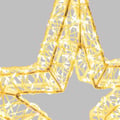 Pikkukuva 6 / 6: 3D valaiseva tähti Ø35cm valkoinen metallilanka 800 MicroLED FlashLED Diamond Lotti